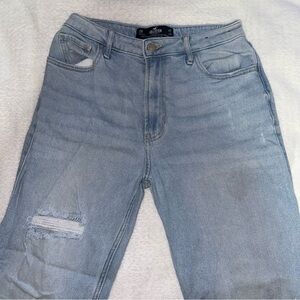 Hollister Light Blue Ultra High Rise Vintage Straight Jeans